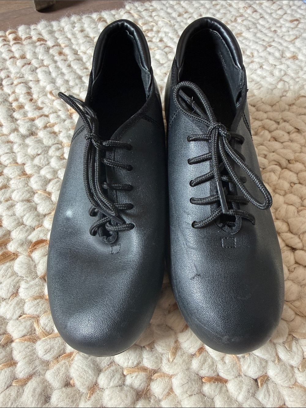 Balera Black Lace-up Tap Shoes 6